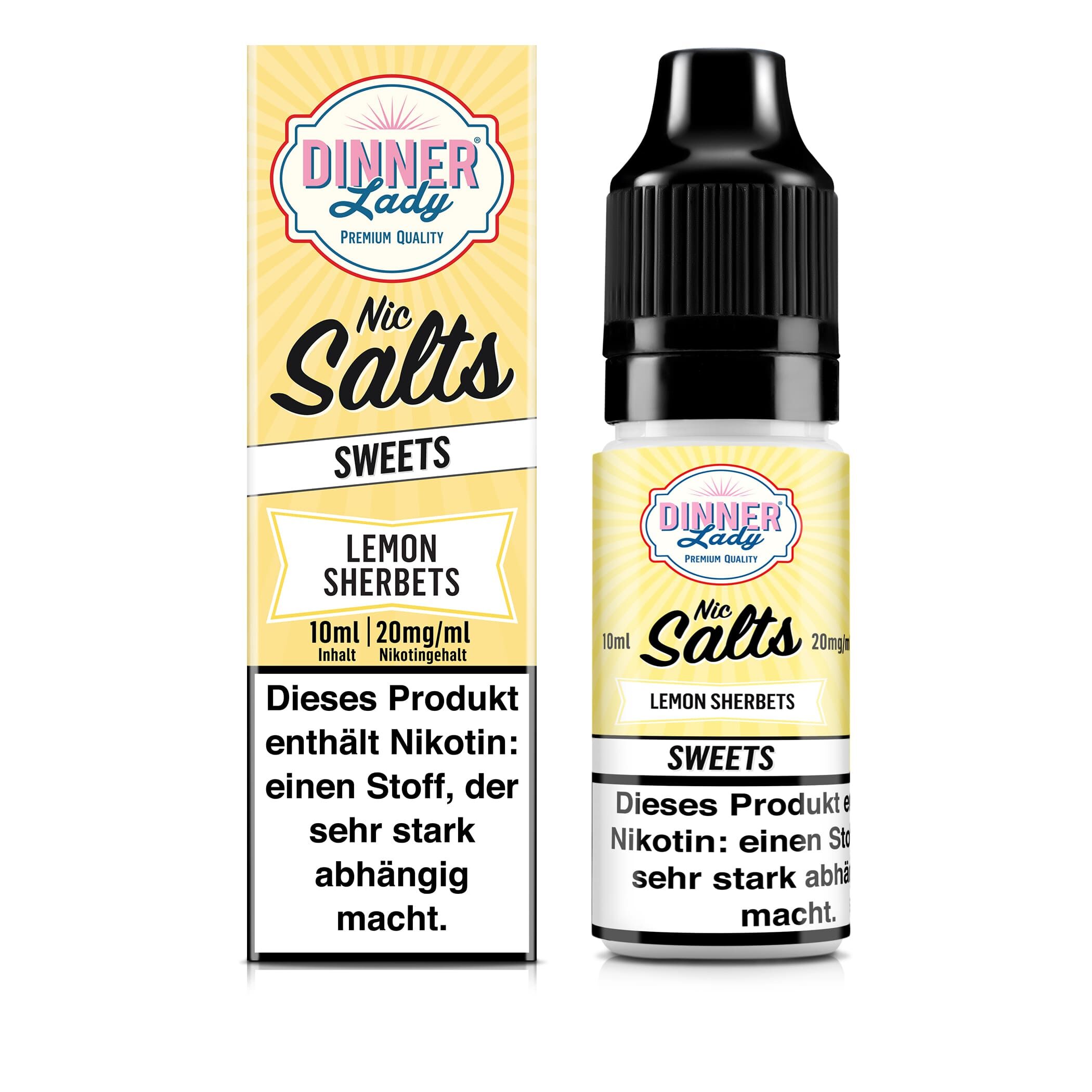 Dinner Lady Lemon Sherbets Nikotinsalz Liquid 20mg