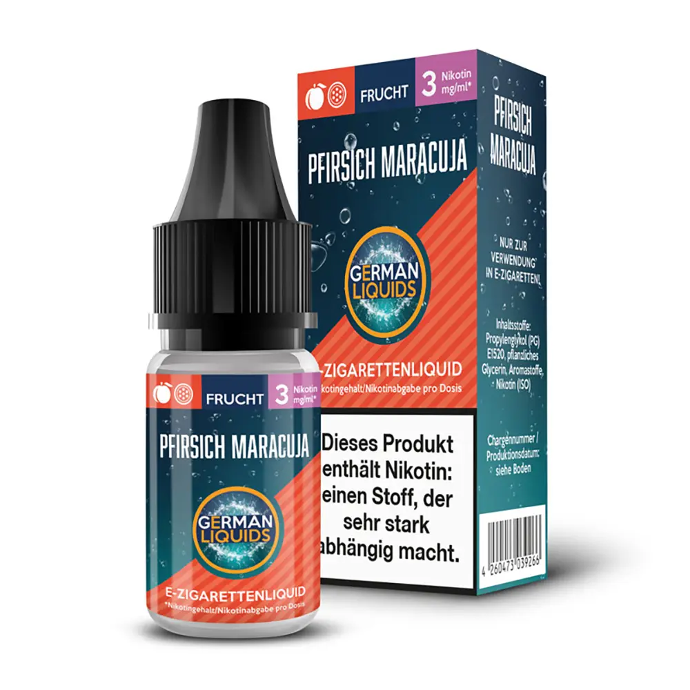 German Liquids Pfirsich Maracuja 3mg