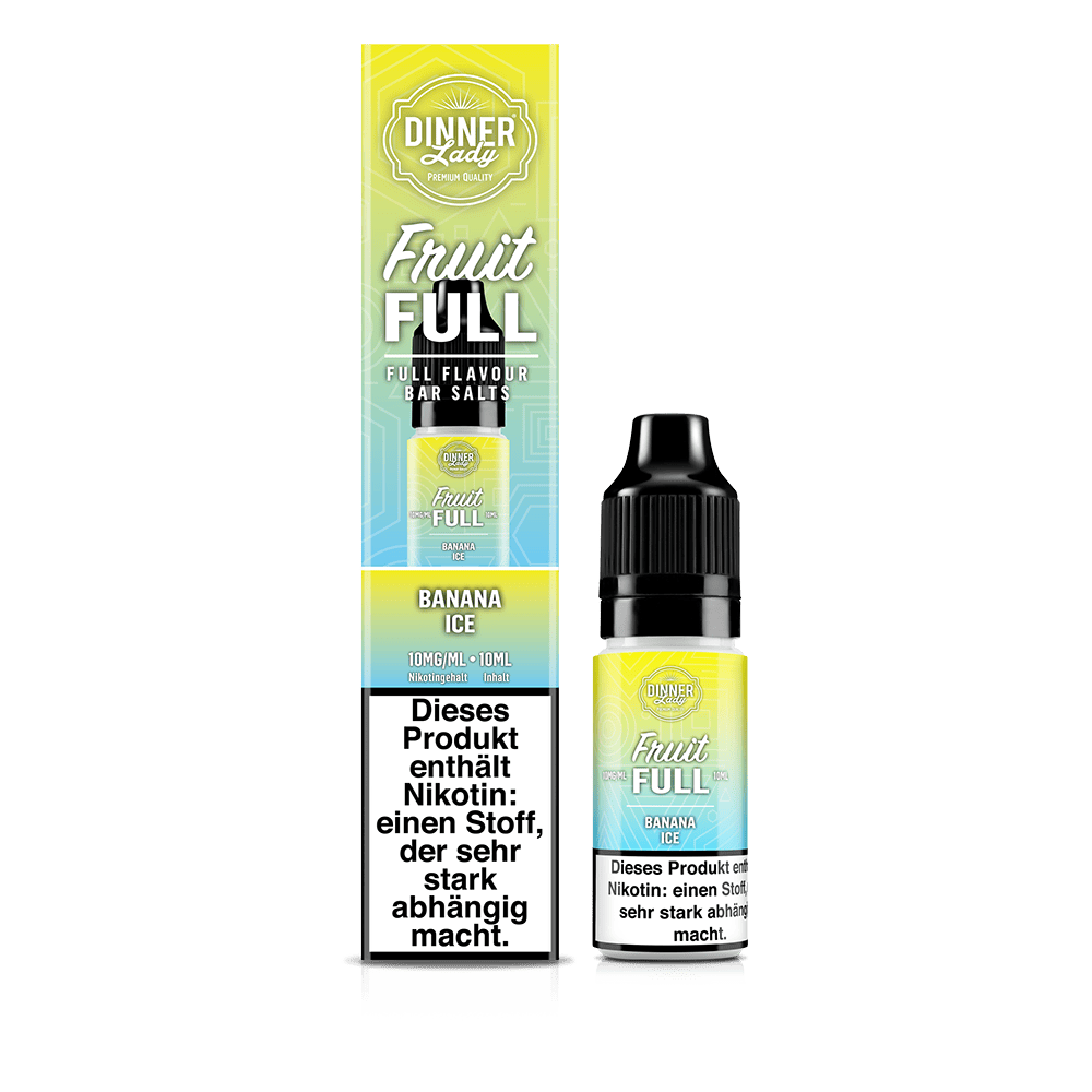 Dinner Lady Fruit Full Nikotinsalz Banana Ice 10ml 10mg