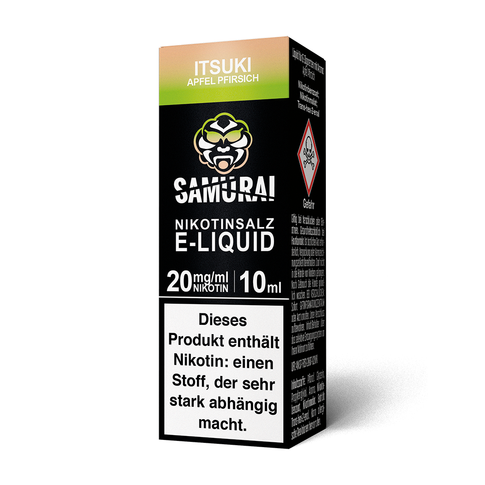 Samurai Itsuki Apfel Pfirsich Nikotinsalz Liquid 20mg