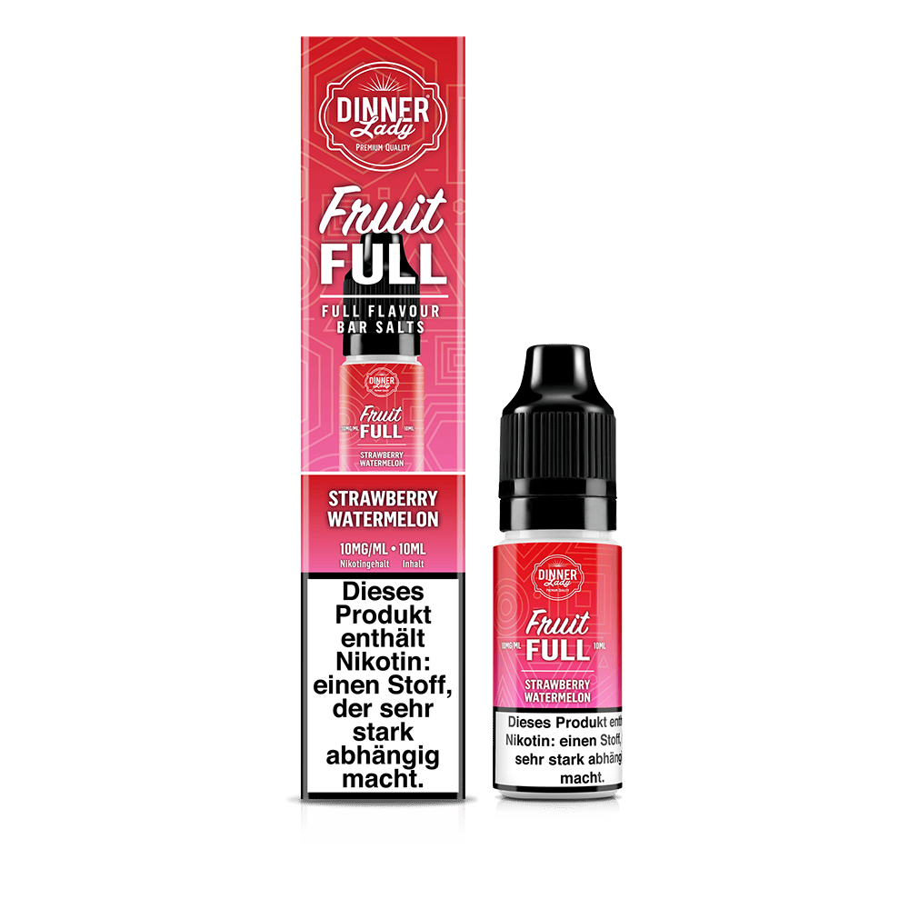 Dinner Lady Fruit Full Nikotinsalz Strawberry Watermelon 10ml 10mg