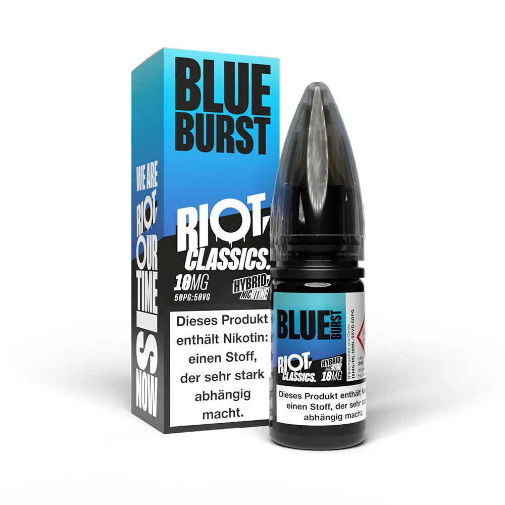 Riot Squad Hybrid Nikotinsalz - Classic Blue Burst - 10mg 10ml 