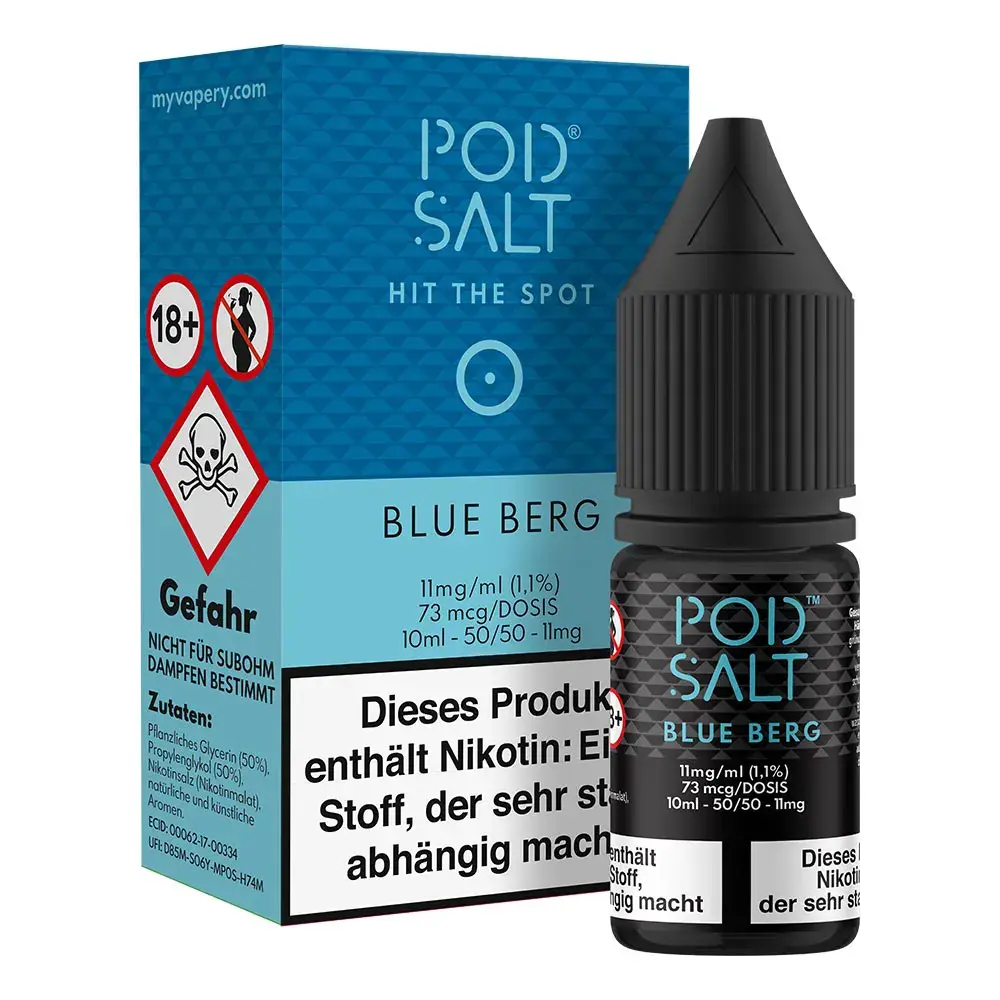 Pod Salt Core Blue Berg 10ml 11mg 