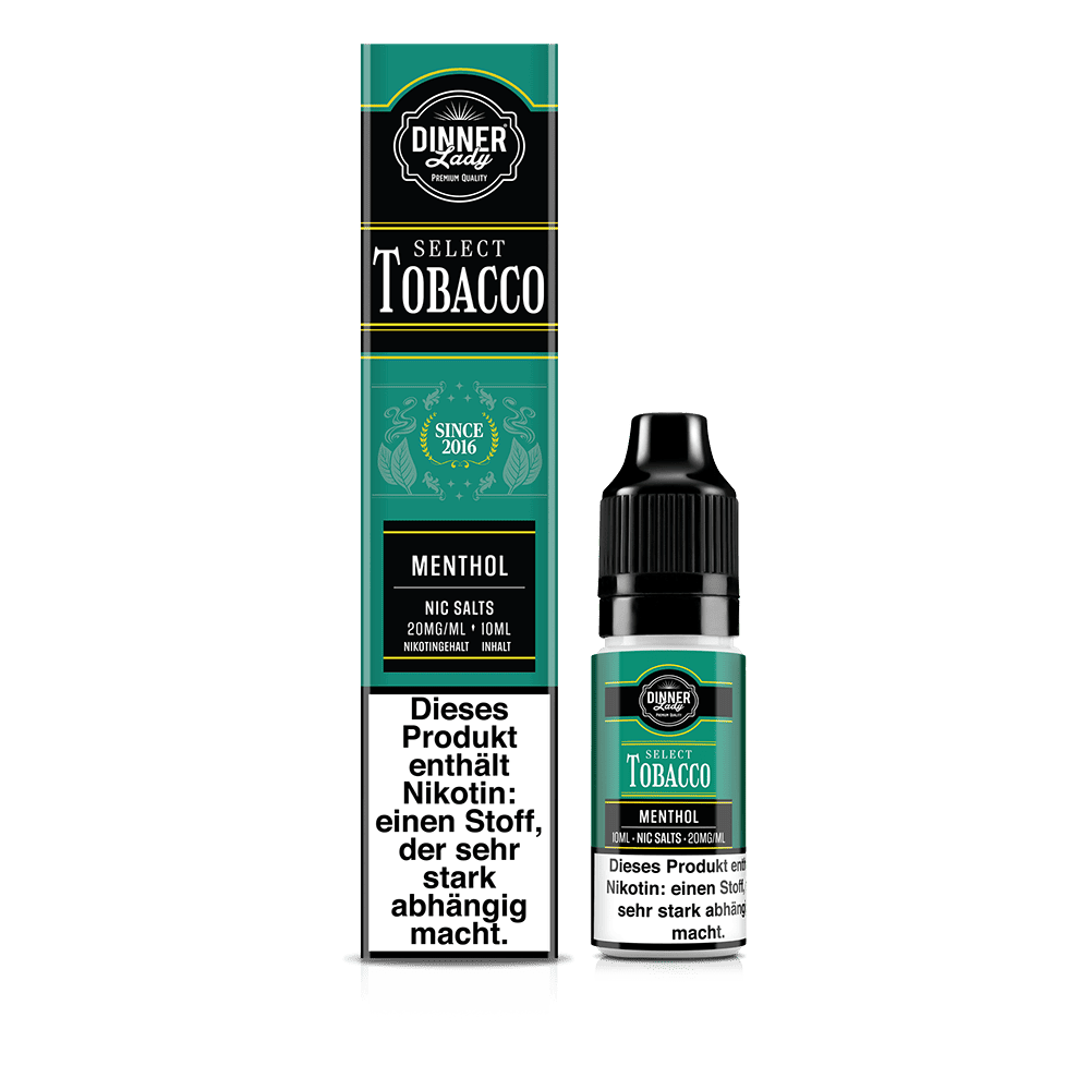 Dinner Lady Nikotinsalz - Menthol - 50/50 10ml Liquid 20mg 