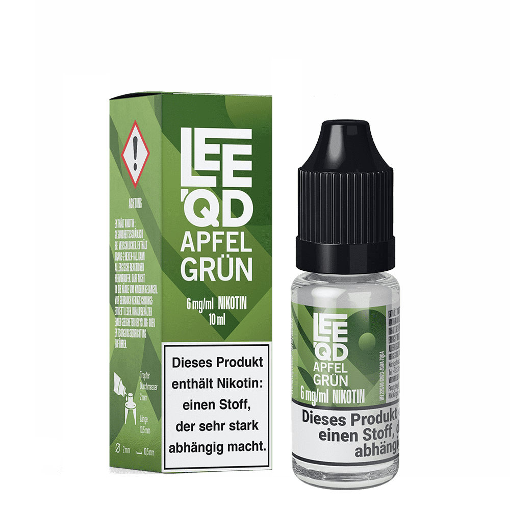 LEEQD Liquid Fruit Apfel grün 6mg