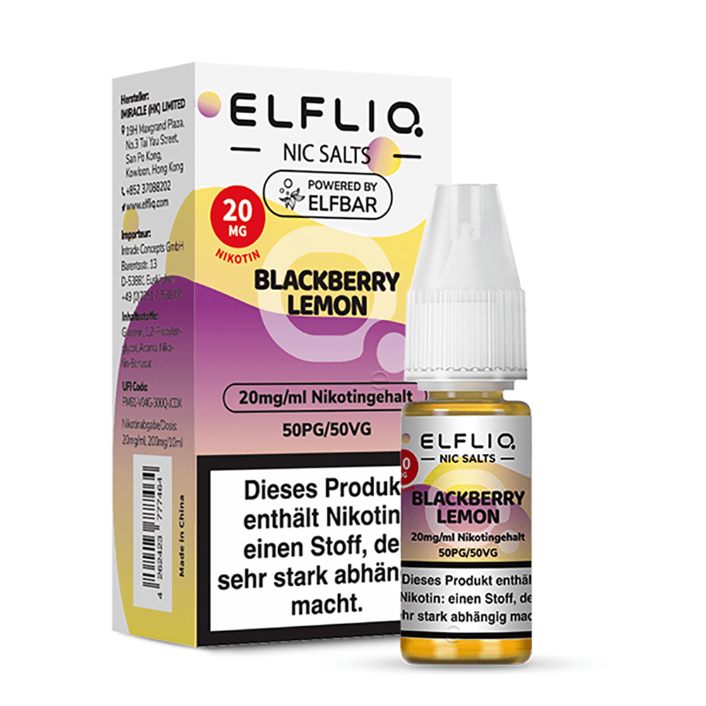 Elfliq by Elfbar Blackberry Lemon Nikotinsalz Liquid 20mg