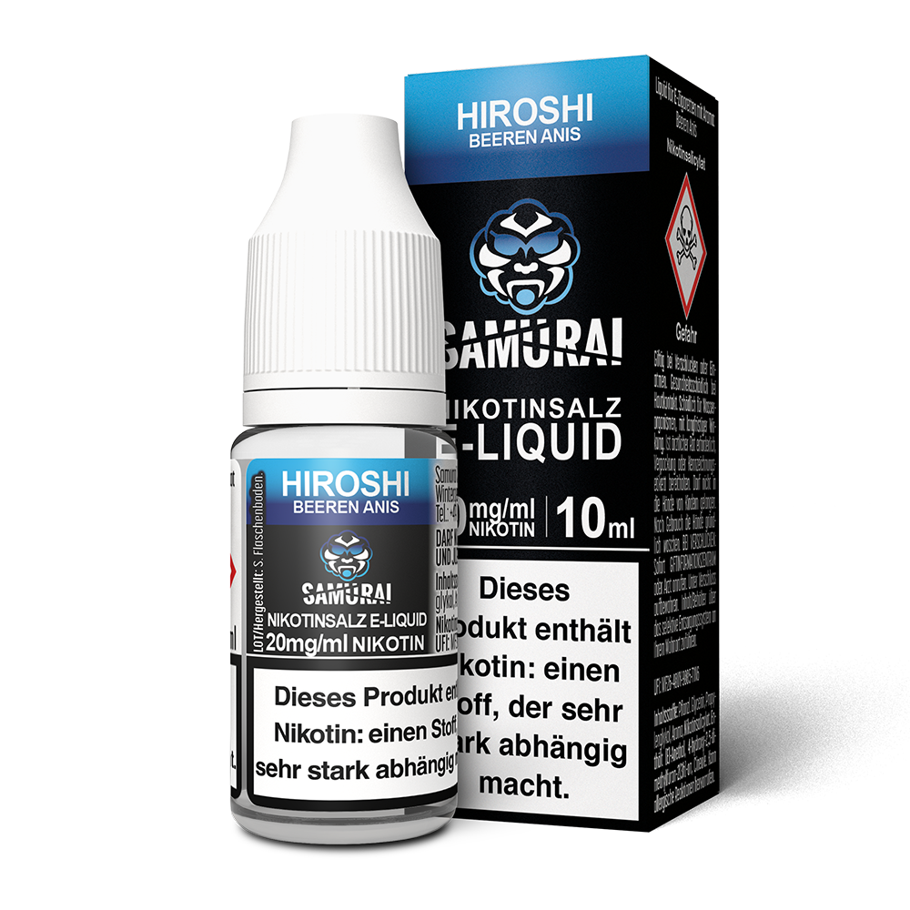 Samurai Hiroshi Beeren Anis Nikotinsalz Liquid 20mg