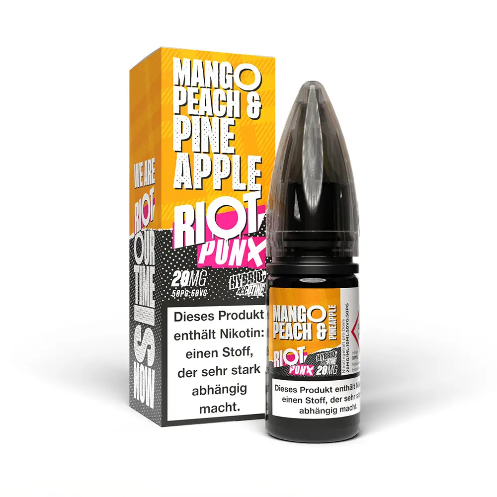 Riot Squad Hybrid Nikotinsalz - PUNX Mango, Peach & Pineapple - 20mg 10ml 