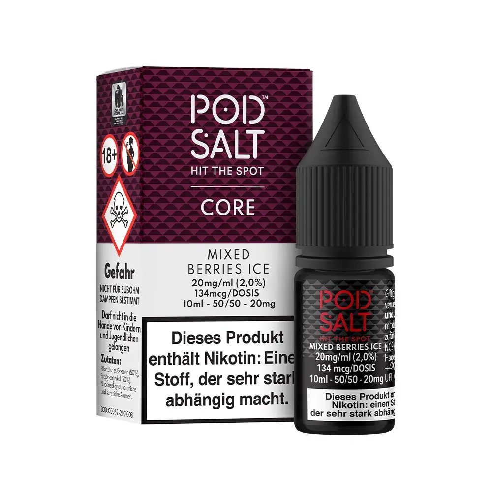 Pod Salt Core Mixed Berries Ice 10ml 20mg 