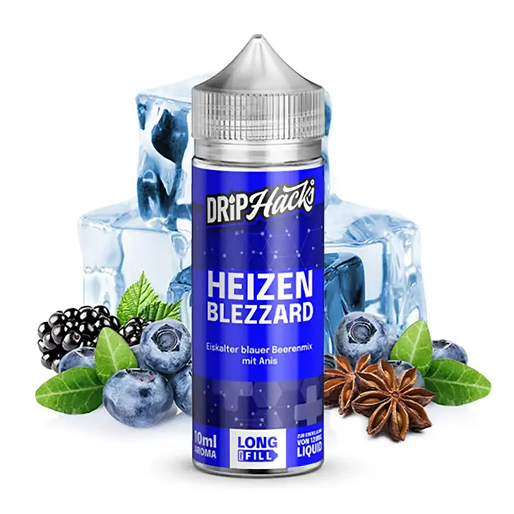 Drip Hacks Heizen Blezzard 10ml in 120ml Flasche 