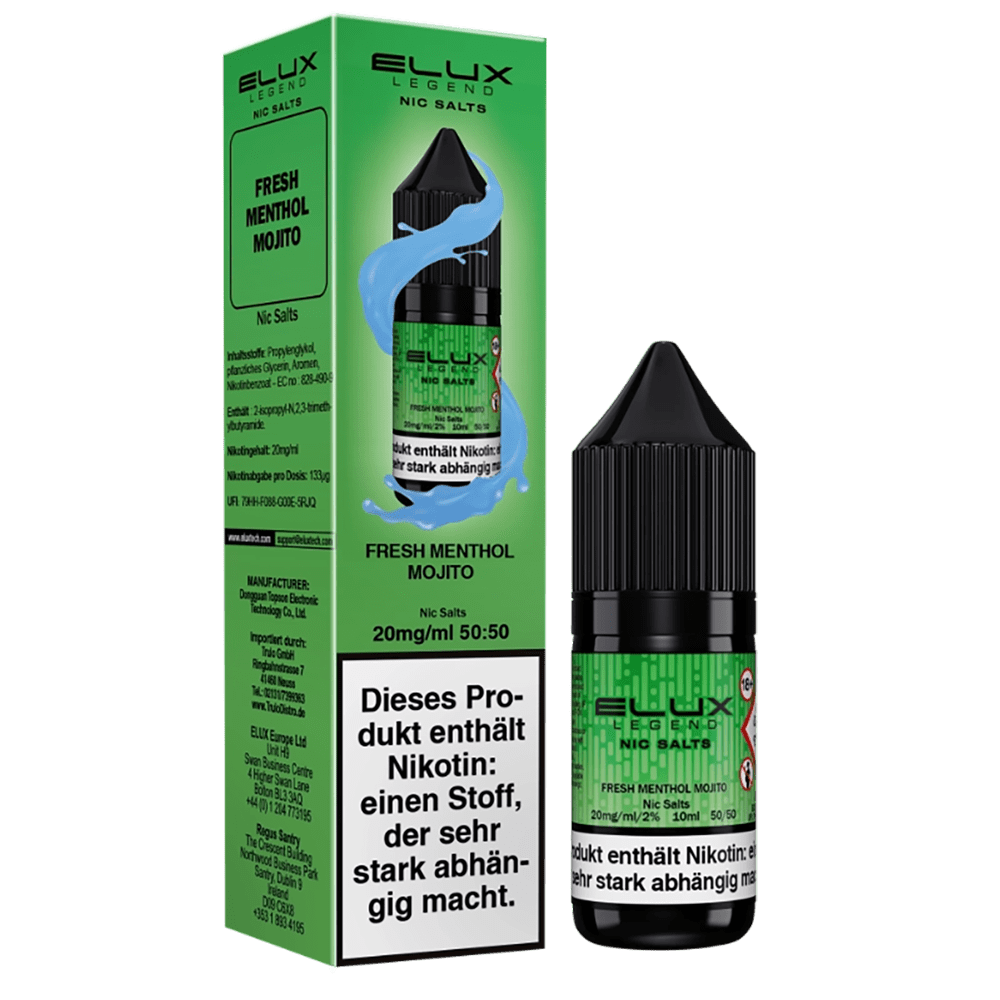 Elux Fresh Menthol Mojito Nikotinsalz Liquid 10mg