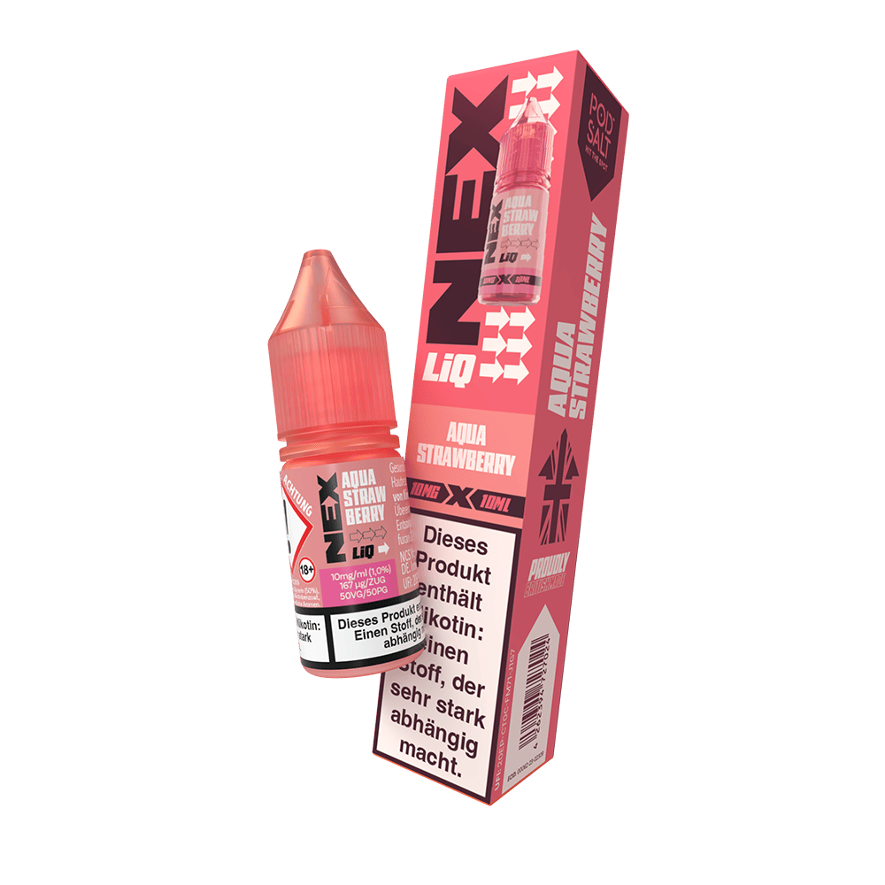 Nex Liq Nikotinsalz - Aqua Strawberry - 10mg Liquid 10ml 