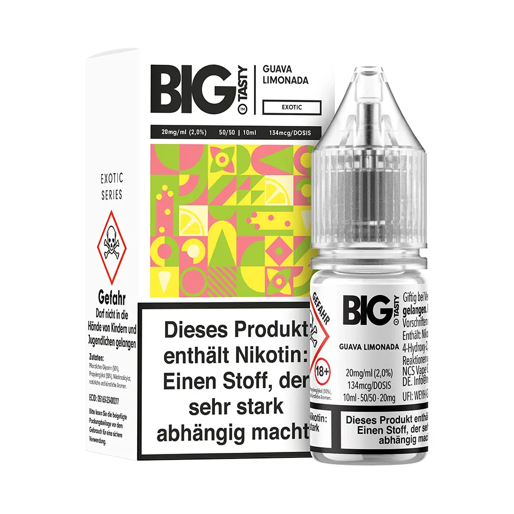 Big Tasty - Guava Limonada - 20mg 10ml Nikotinsalz Overdosed Liquid 