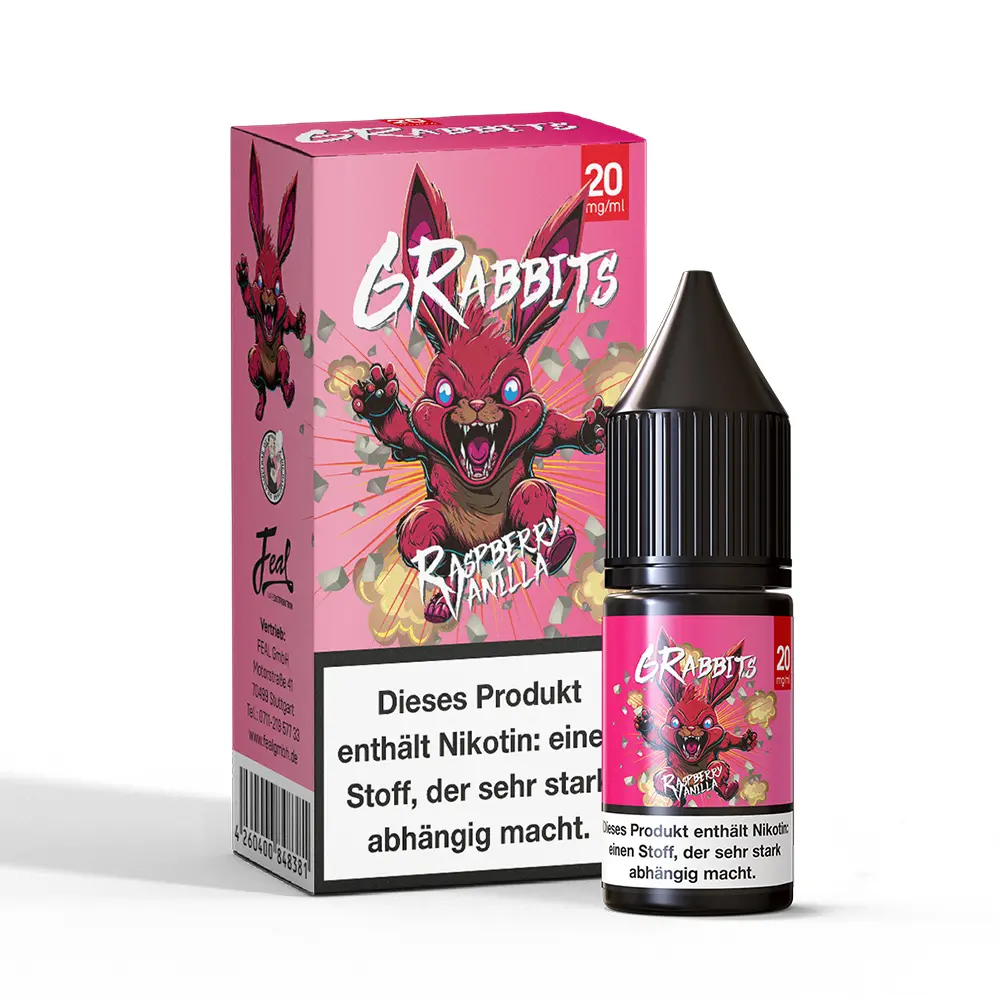 6Rabbits Nikotinsalz - Raspberry Vanilla - 20mg Liquid 10ml 