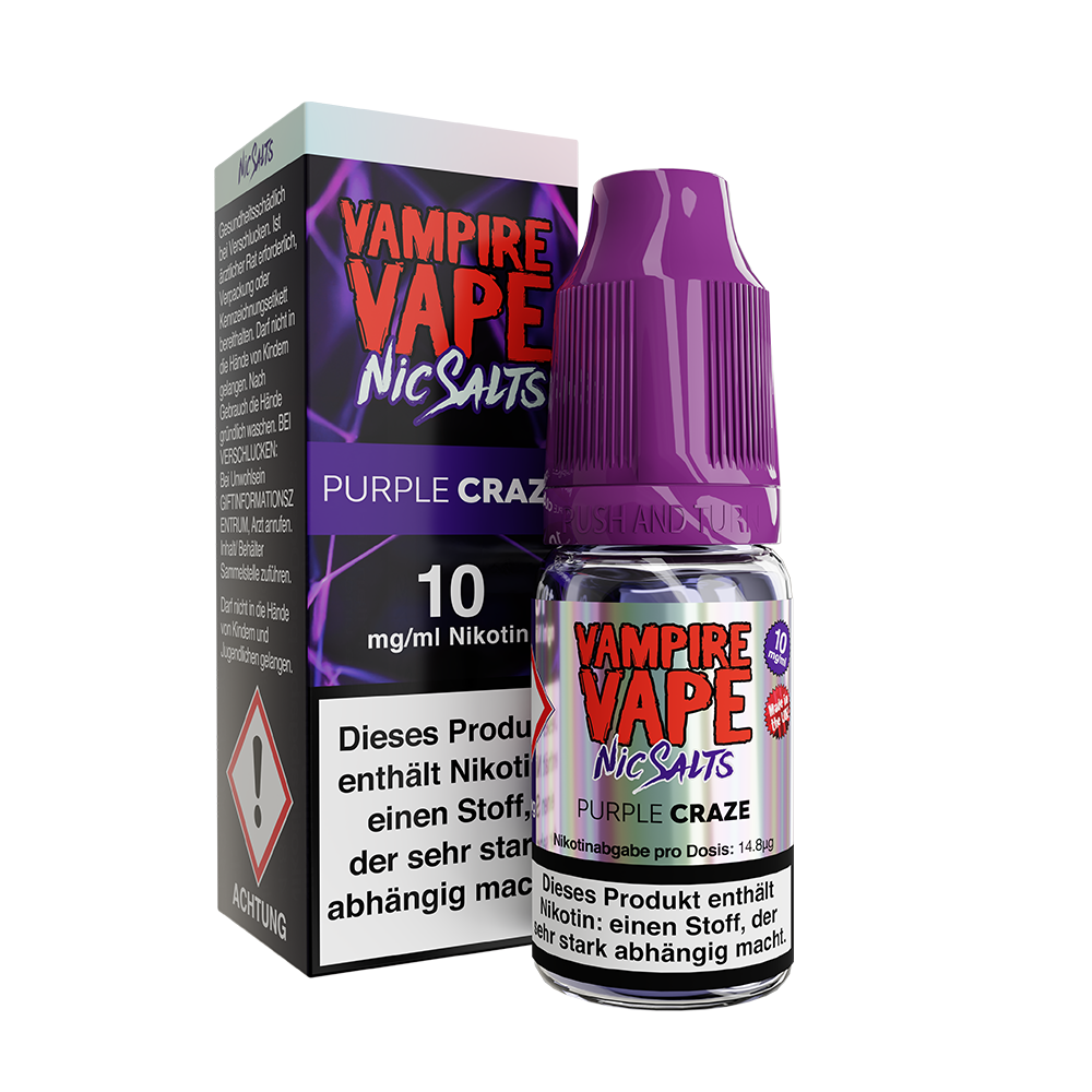 Vampire Vape Nikotinsalz - Purple Craze - Liquid 10mg 10ml 