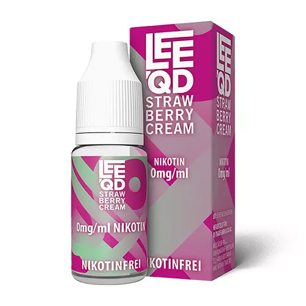 LEEQD Crazy Strawberry Cream 10ml 0mg Liquid 