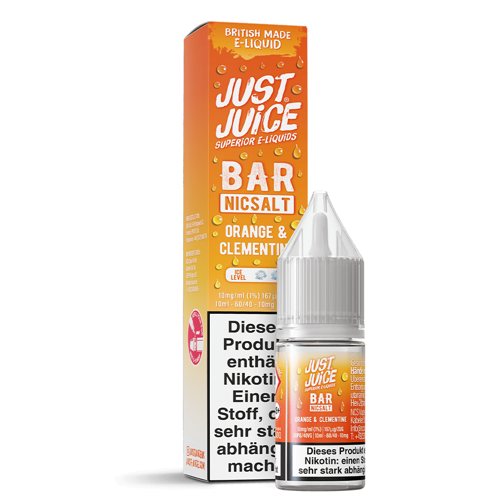 Just Juice Nikotinsalz - Orange & Clementine - 10ml Liquid 10mg  C