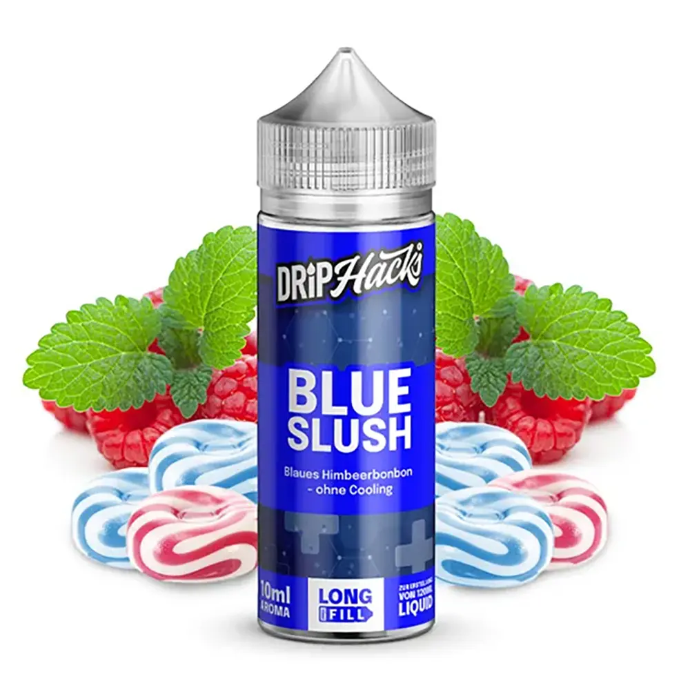 Drip Hacks Blue Slush 10ml in 120ml Flasche 