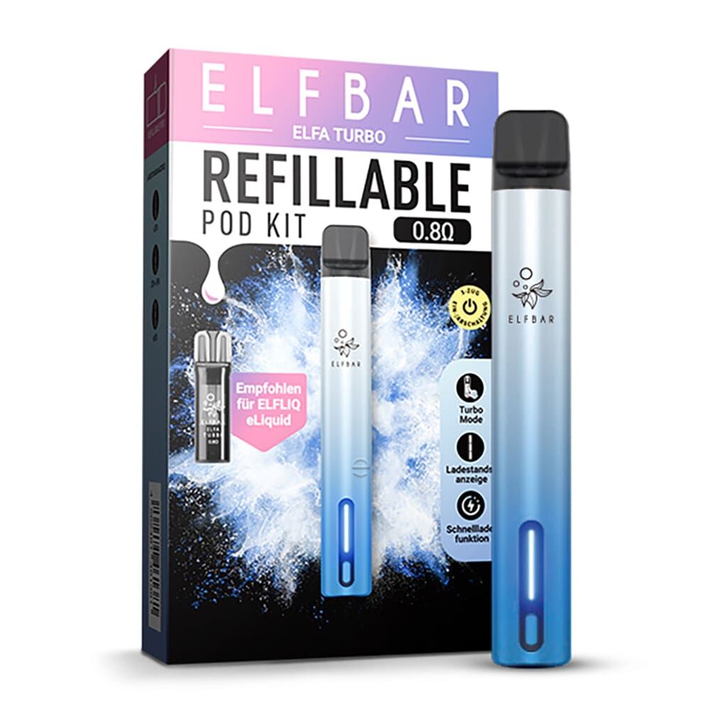 Elfbar Elfa Turbo Refillabel Pod Kit Aurora-Cyan