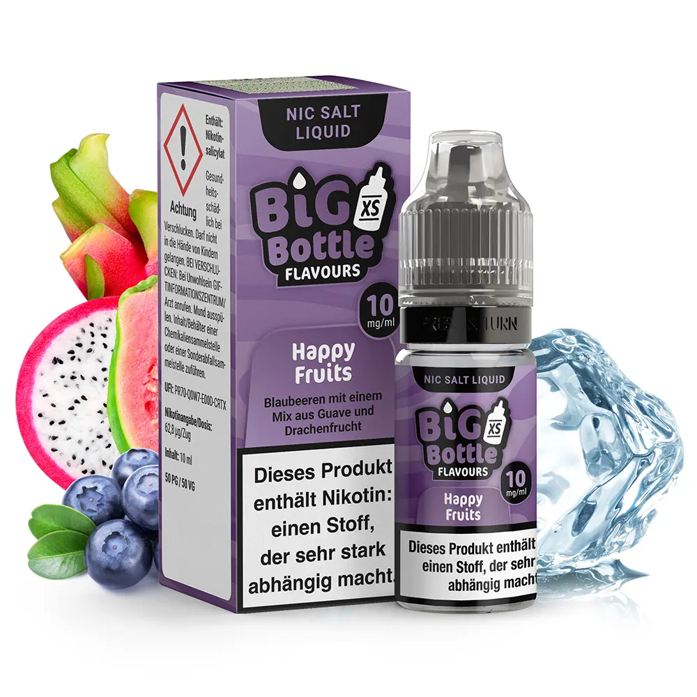 Big Bottle Flavours - Happy Fruits - 10ml 10mg Nikotinsalz  