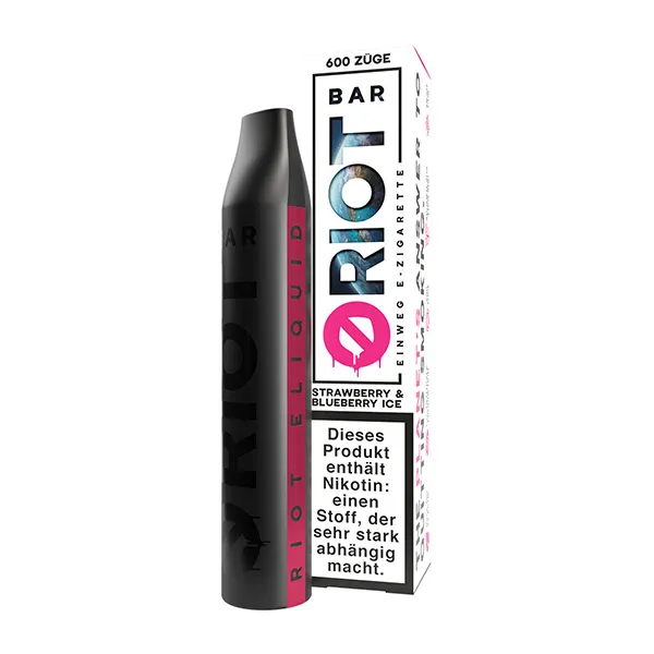 RIOT Bar Einweg E-Zigarette - Strawberry Blueberry Ice - 20mg/ml