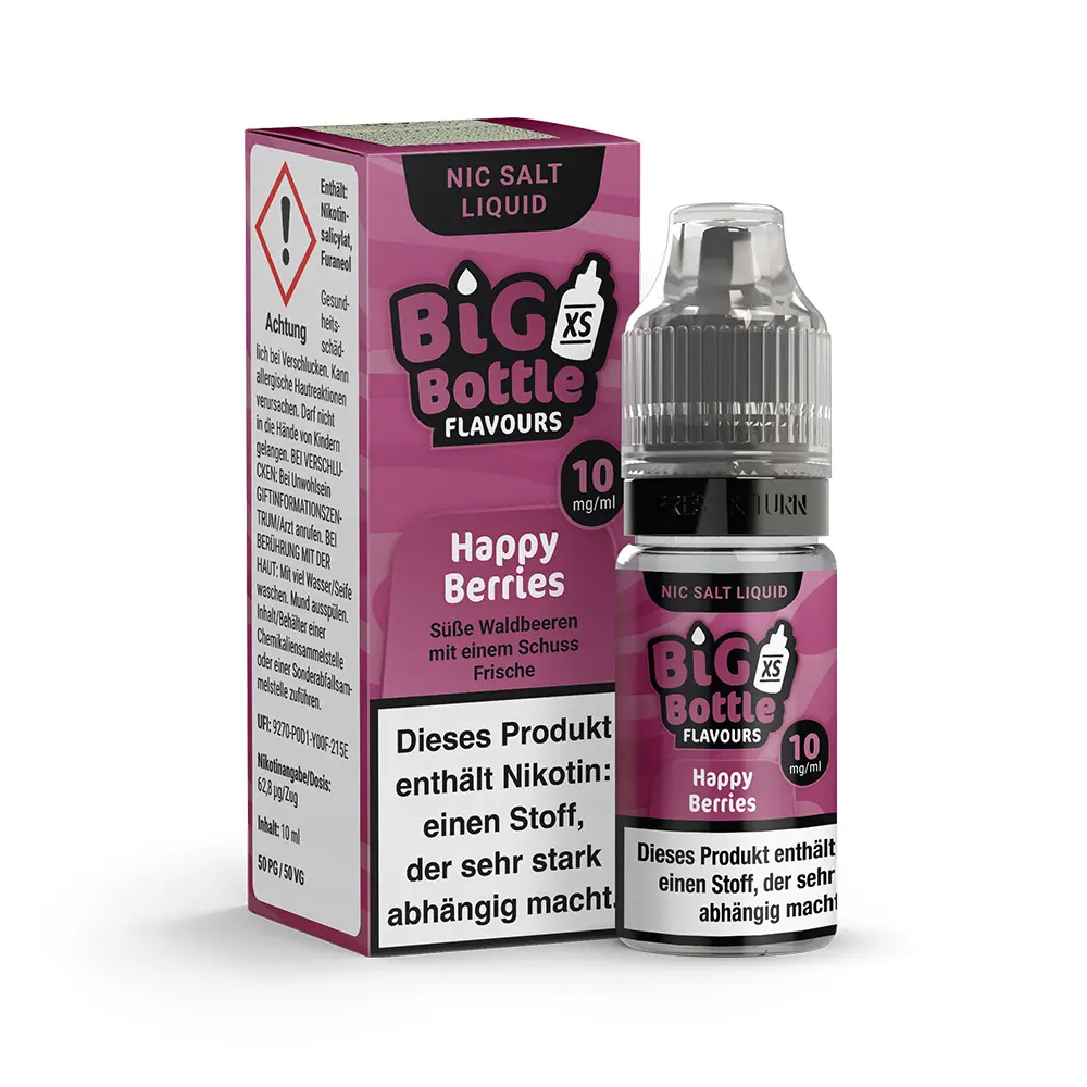 Big Bottle Flavours - Happy Berries - 10ml 10mg Nikotinsalz  