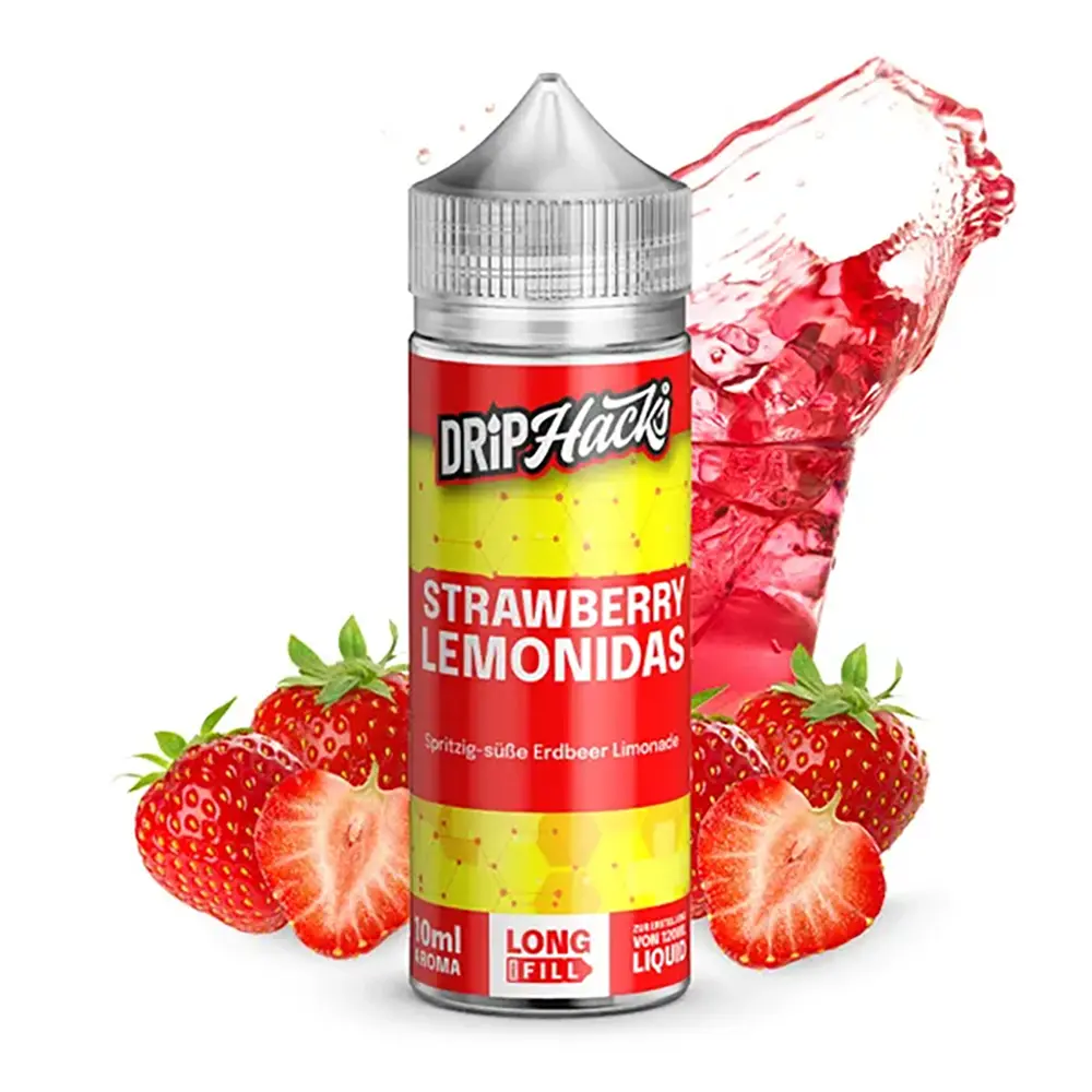 Drip Hacks Strawberry Lemonidas 10ml in 120ml Flasche 