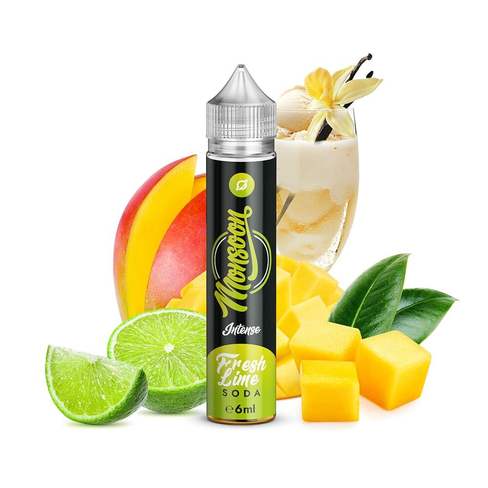 Monsoon Aroma Longfill - Fresh Lime Soda - 6ml in 75ml Flasche 