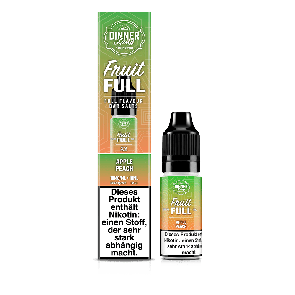 Dinner Lady Fruit Full Nikotinsalz Apple Peach 10ml 10mg