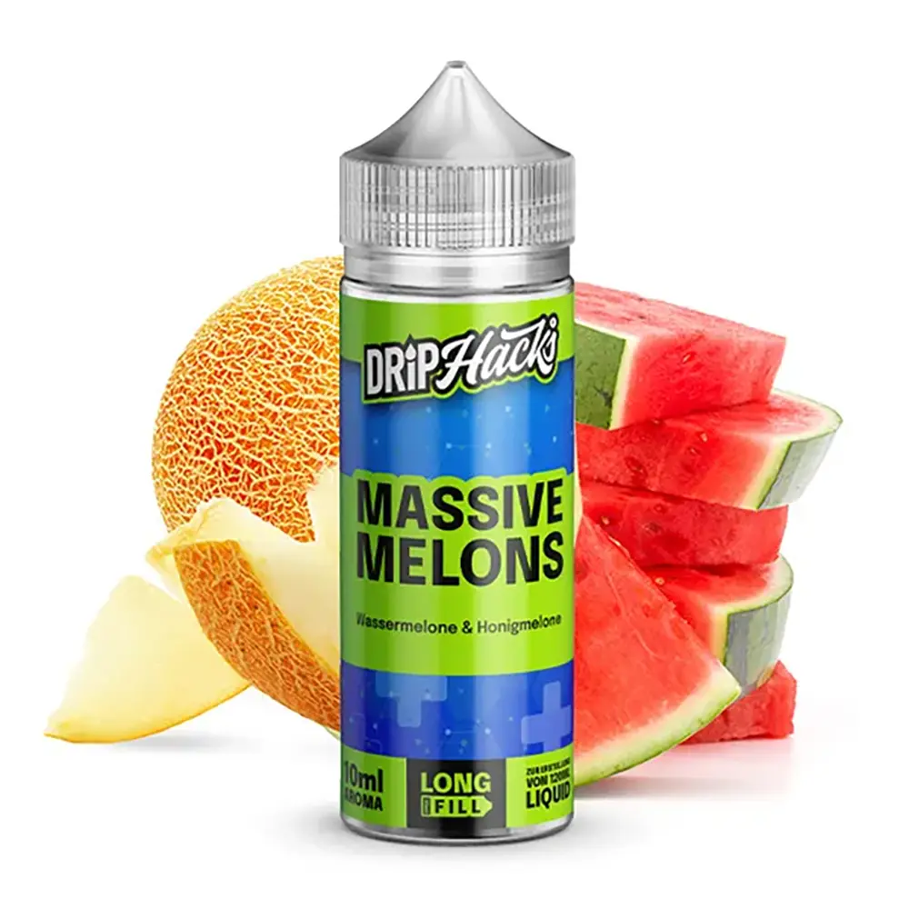 Drip Hacks Massive Melons 10ml in 120ml Flasche 