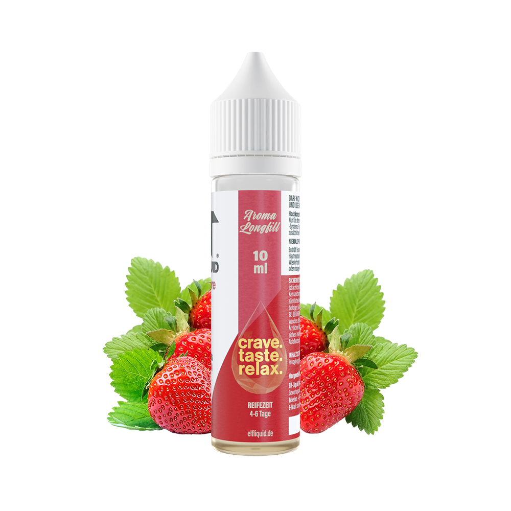 Elf-Liquid Aroma Longfill - Erdbeere - 10ml in 60ml Flasche 