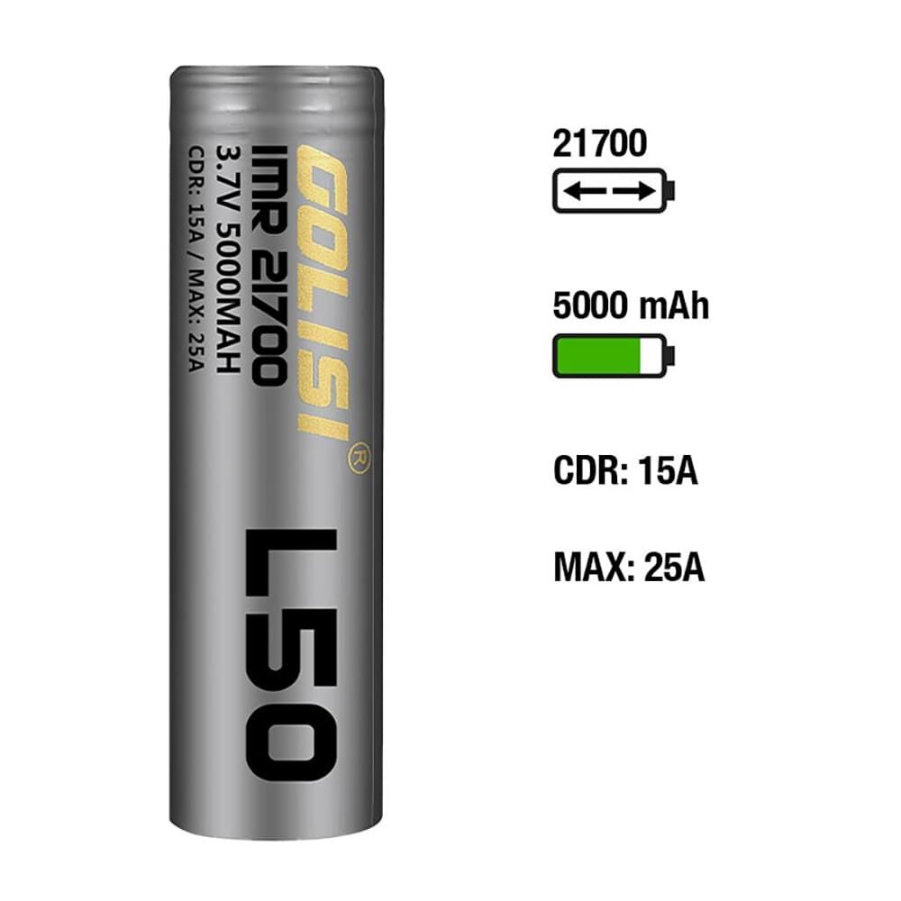 Golisi L50 Akku 21700 5000mAh/15A