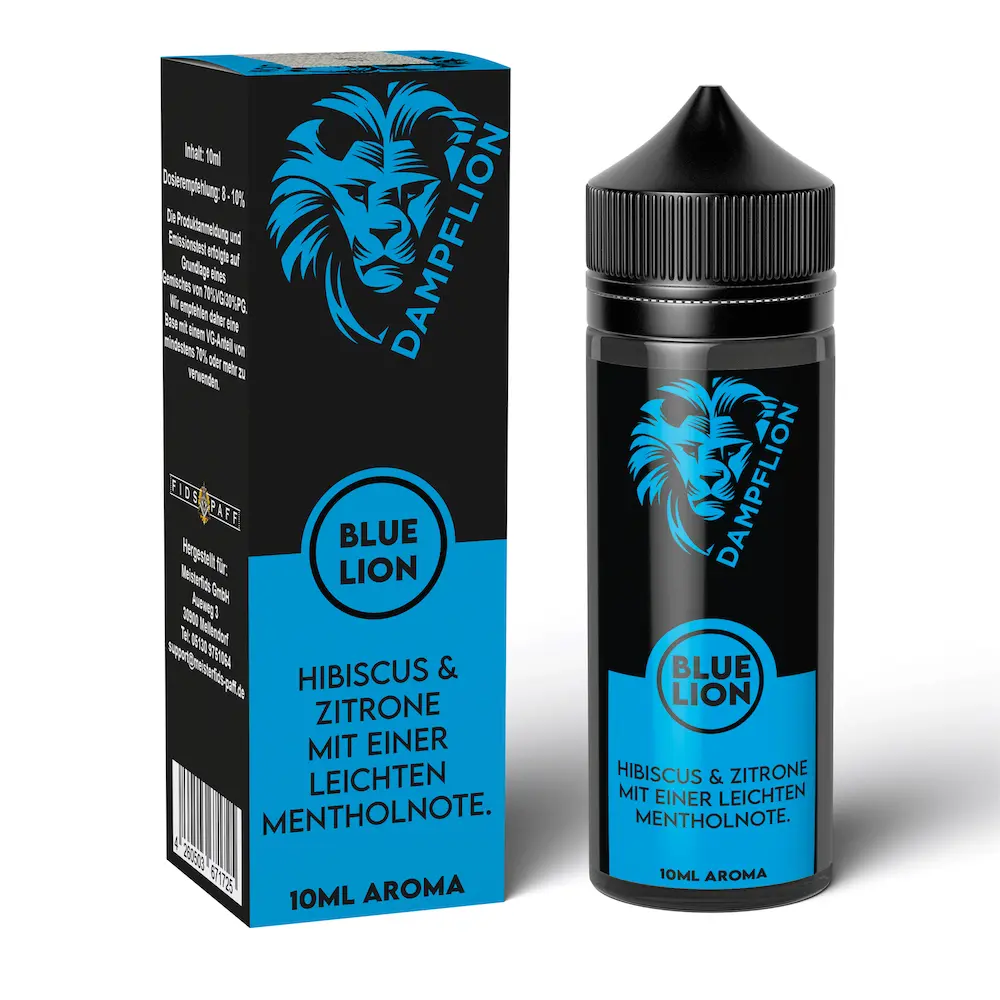 Dampflion Originals Blue Lion 10ml Aroma in 120ml Flasche 