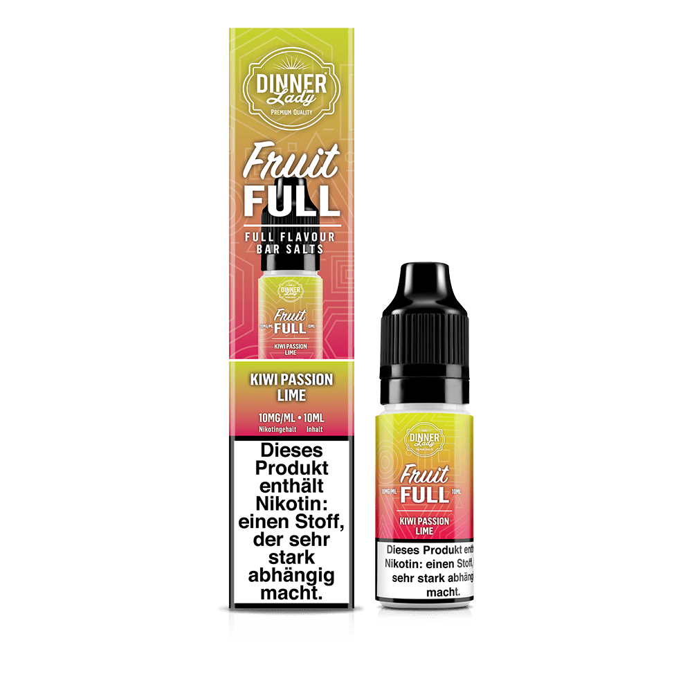 Dinner Lady Fruit Full Nikotinsalz Kiwi Passion Lime 10ml 10mg