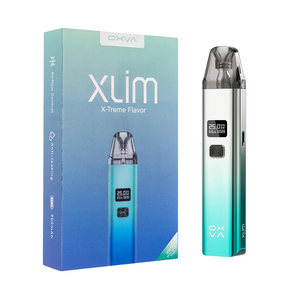 Oxva Xlim Kit V2 Shiny Silver Green