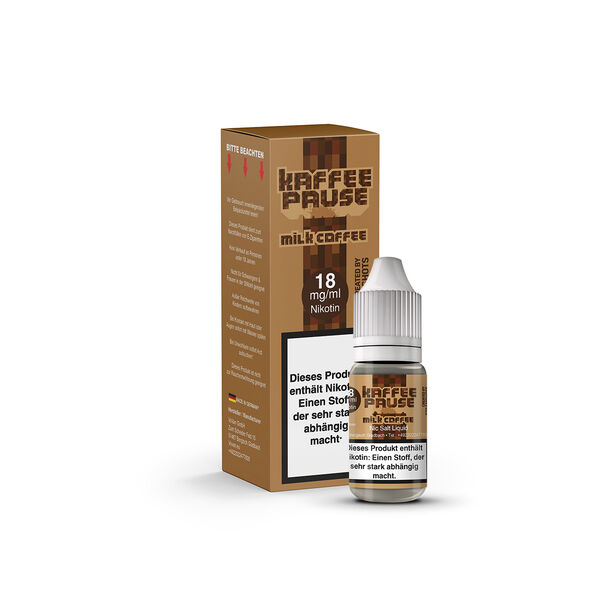 Kaffeepause Nikotinsalz Milk & Coffee Liquid 20mg 10ml by Steamshots 