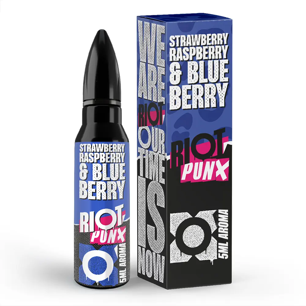 Riot Squad Aroma Longfill - Strawberry, Raspberry & Blueberry - 5ml in 60ml Flasche 