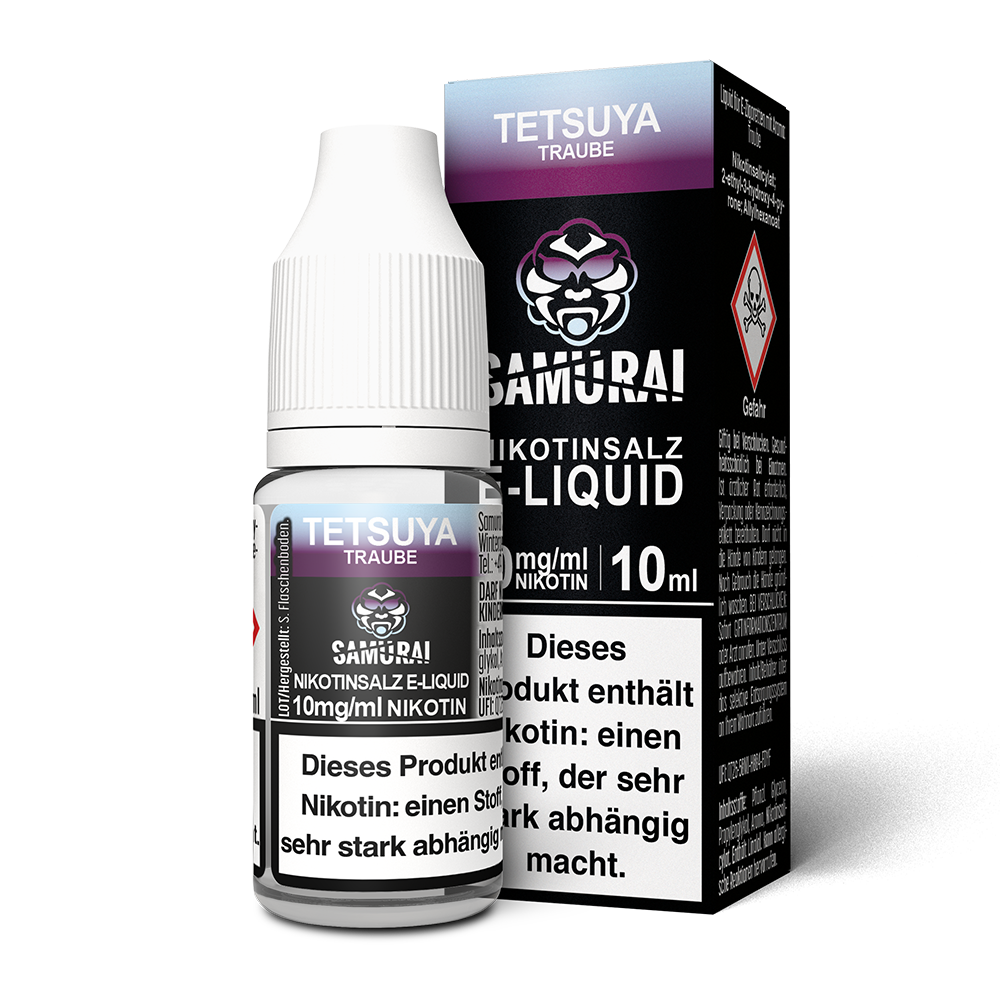 Samurai Tetsuya Traube Nikotinsalz Liquid 10mg