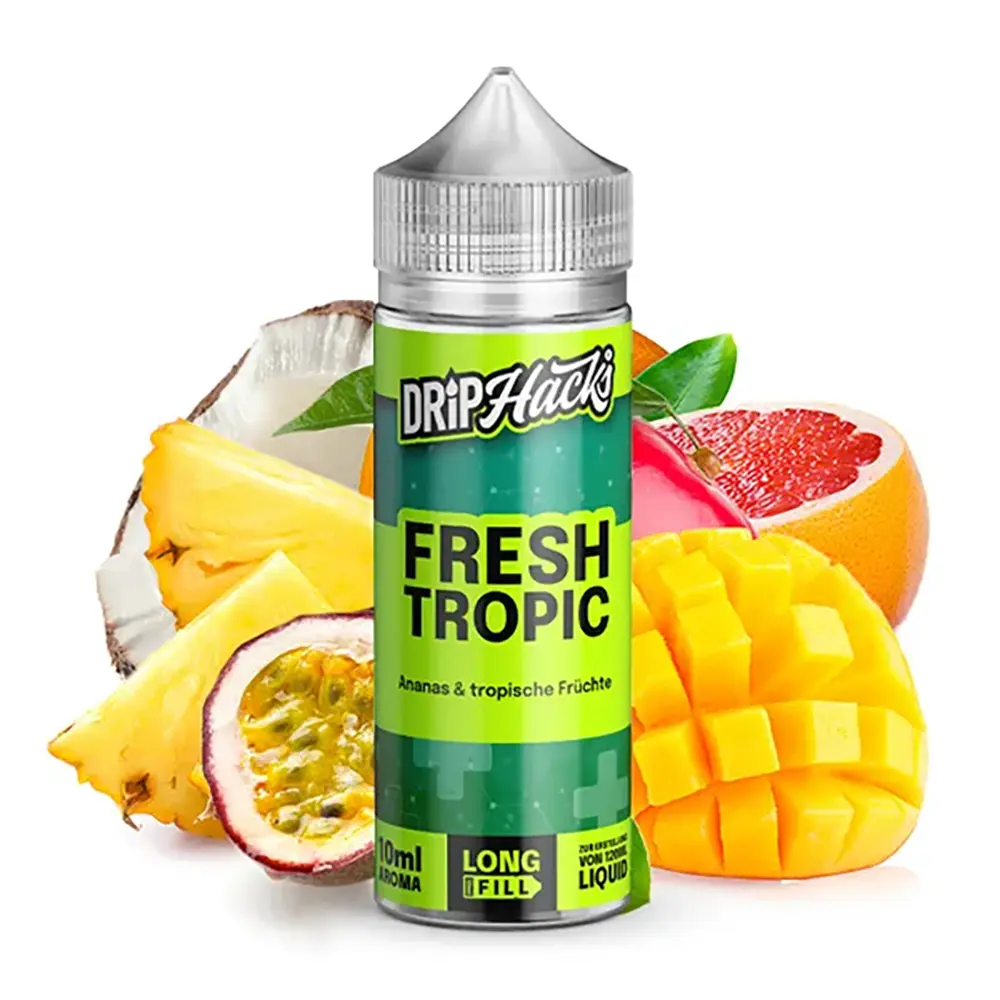 Drip Hacks Fresh Tropic 10ml in 120ml Flasche 