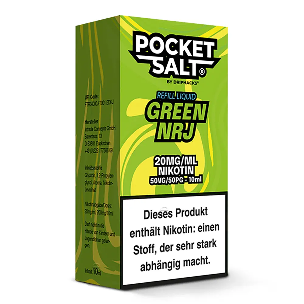 Pocket Salt Green NRJ Nikotinsalz Liquid 20mg