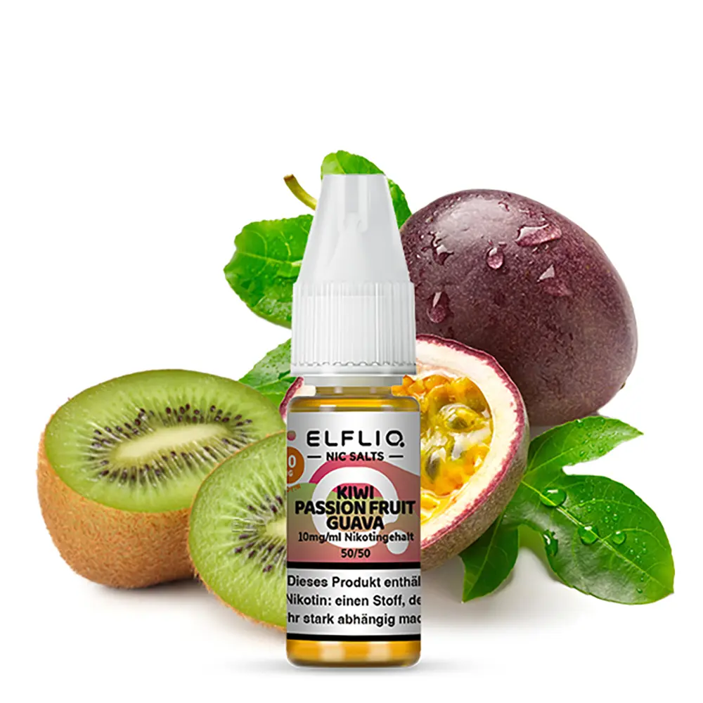 Elfliq by Elfbar Nikotinsalz - Kiwi Passion Fruit Guava - Liquid 10mg