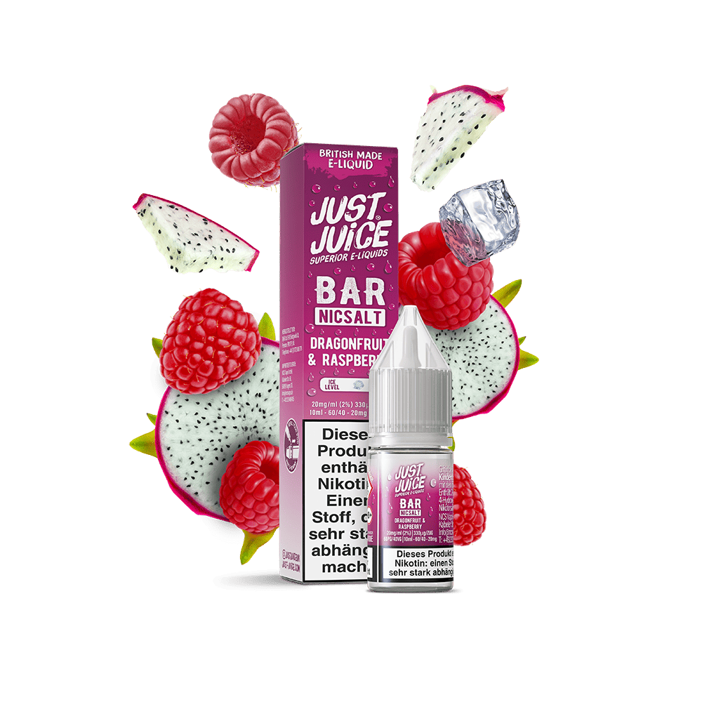 Just Juice Nikotinsalz - Dragonfruit & Raspberry - 10ml Liquid 20mg  C