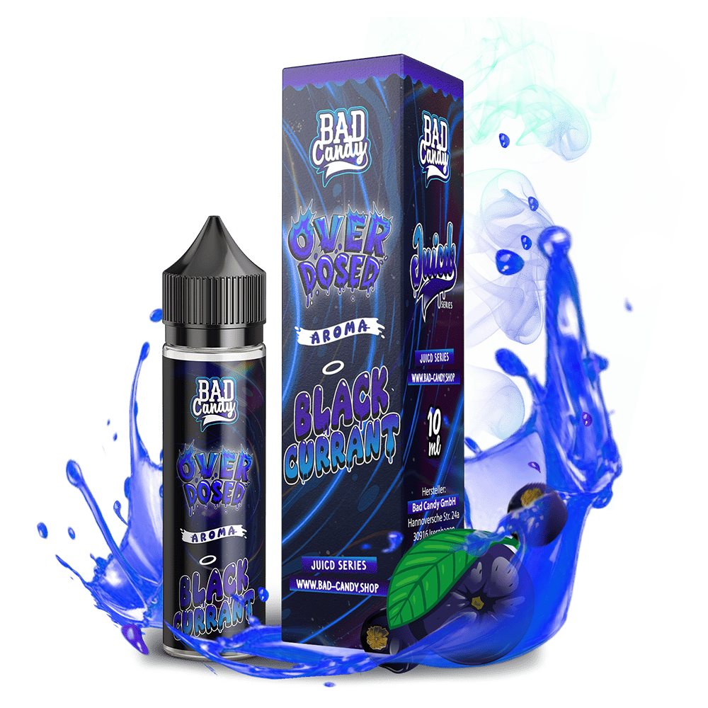 Bad Candy Longfill - Blackcurrant Lemonade - Overdosed 10ml Aroma in 60 ml Flasche 