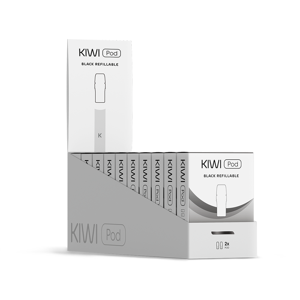 KIWI 2 - Pod inkl. Filter Tip Schwarz 0,8 Ohm