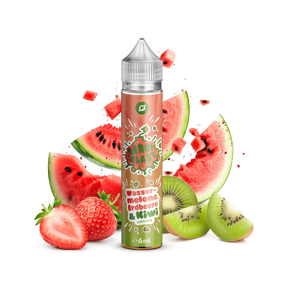 Flavorverse Aroma Longfill - Wassermelone, Erdbeere und Kiwi - 6ml in 75ml Flasche 