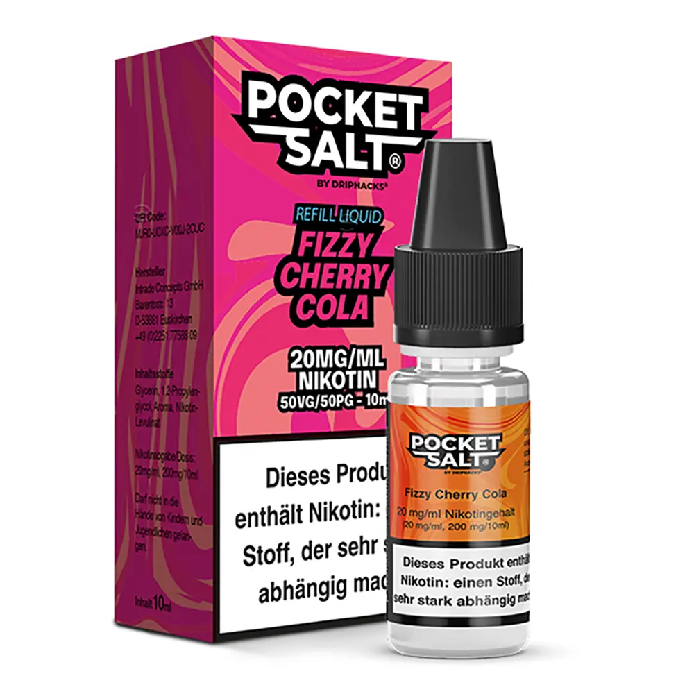 Pocket Salt Fizzy Cherry Cola Nikotinsalz Liquid 20mg