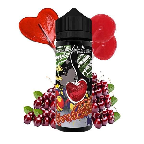 Lädla Juice Aroma Longfill - Volle Fresse Kirschlolli - 10ml in 120ml Flasche 