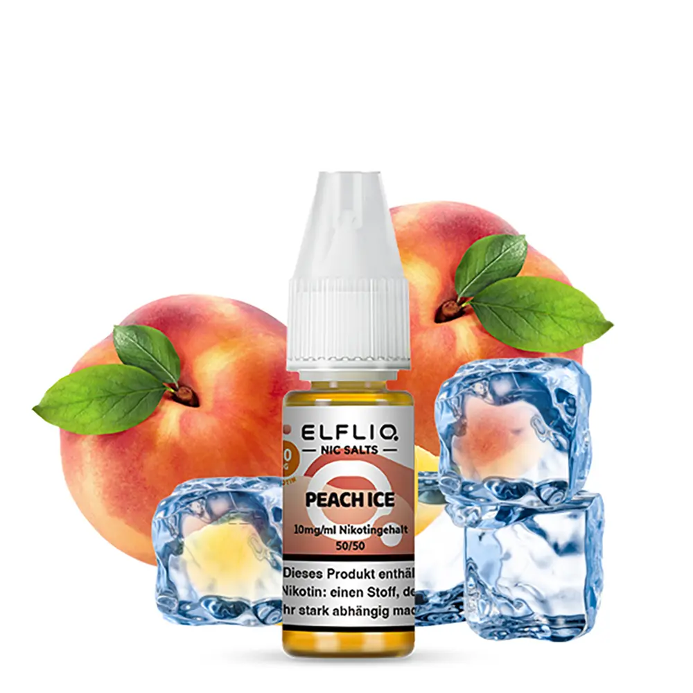 Elfliq by Elfbar Nikotinsalz - Peach Ice - Liquid 10mg