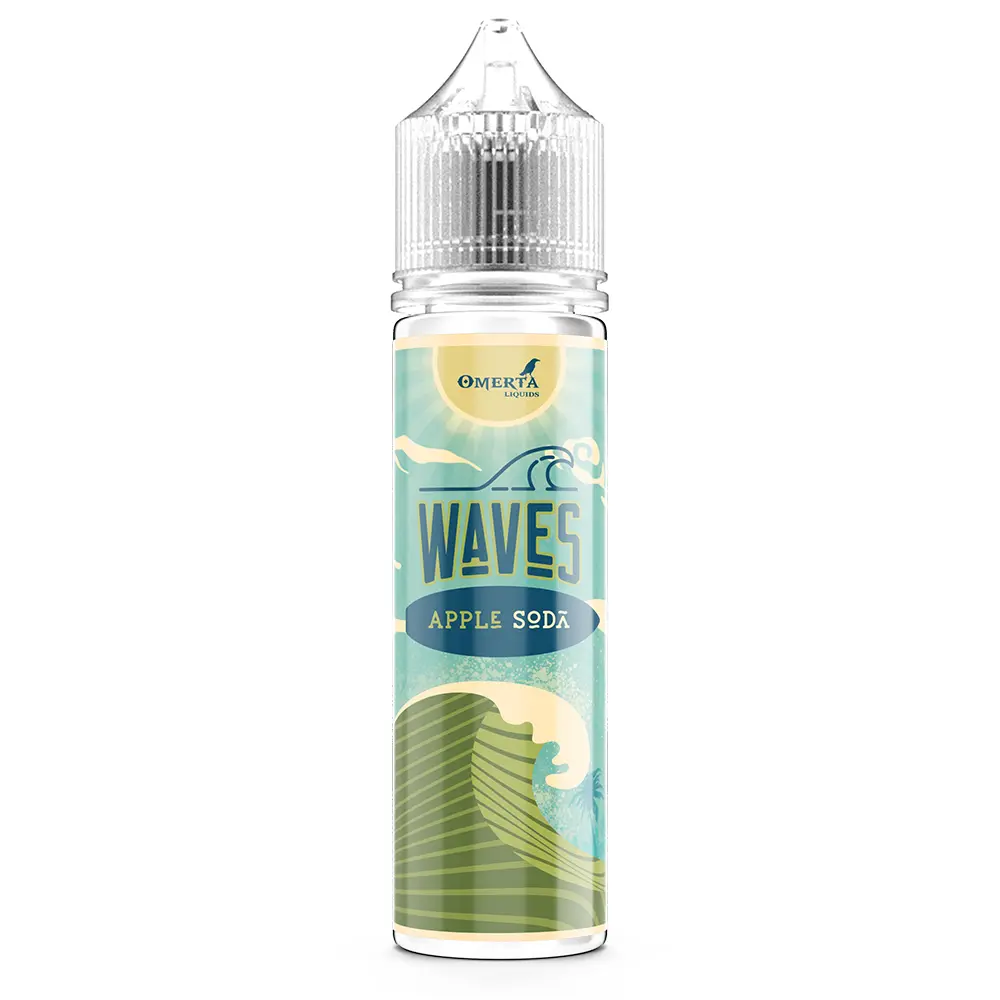 Omerta Longfill - Waves Apple Soda - 10ml in 60ml Flasche 