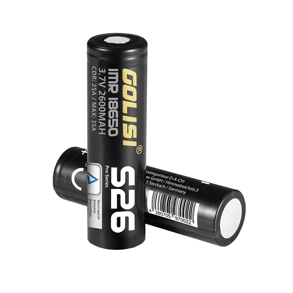 Golisi S26 Akku 18650 2600mAh/25A